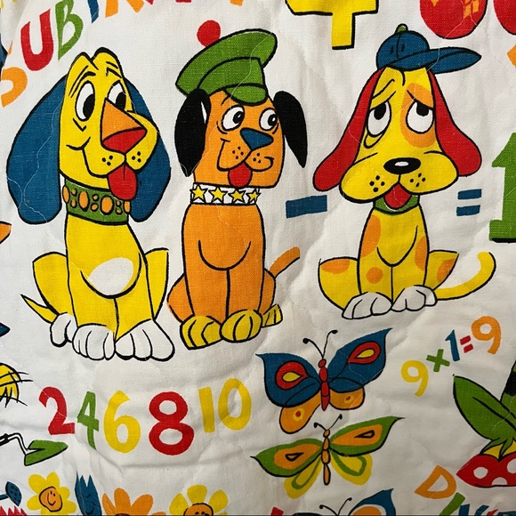 VINTAGE 80’s COLORFUL handmade blanket - Picture 6 of 13